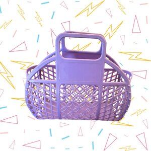 Vintage Sun Jellies Retro Basket Purse – Lavender Love!